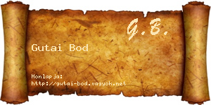 Gutai Bod névjegykártya